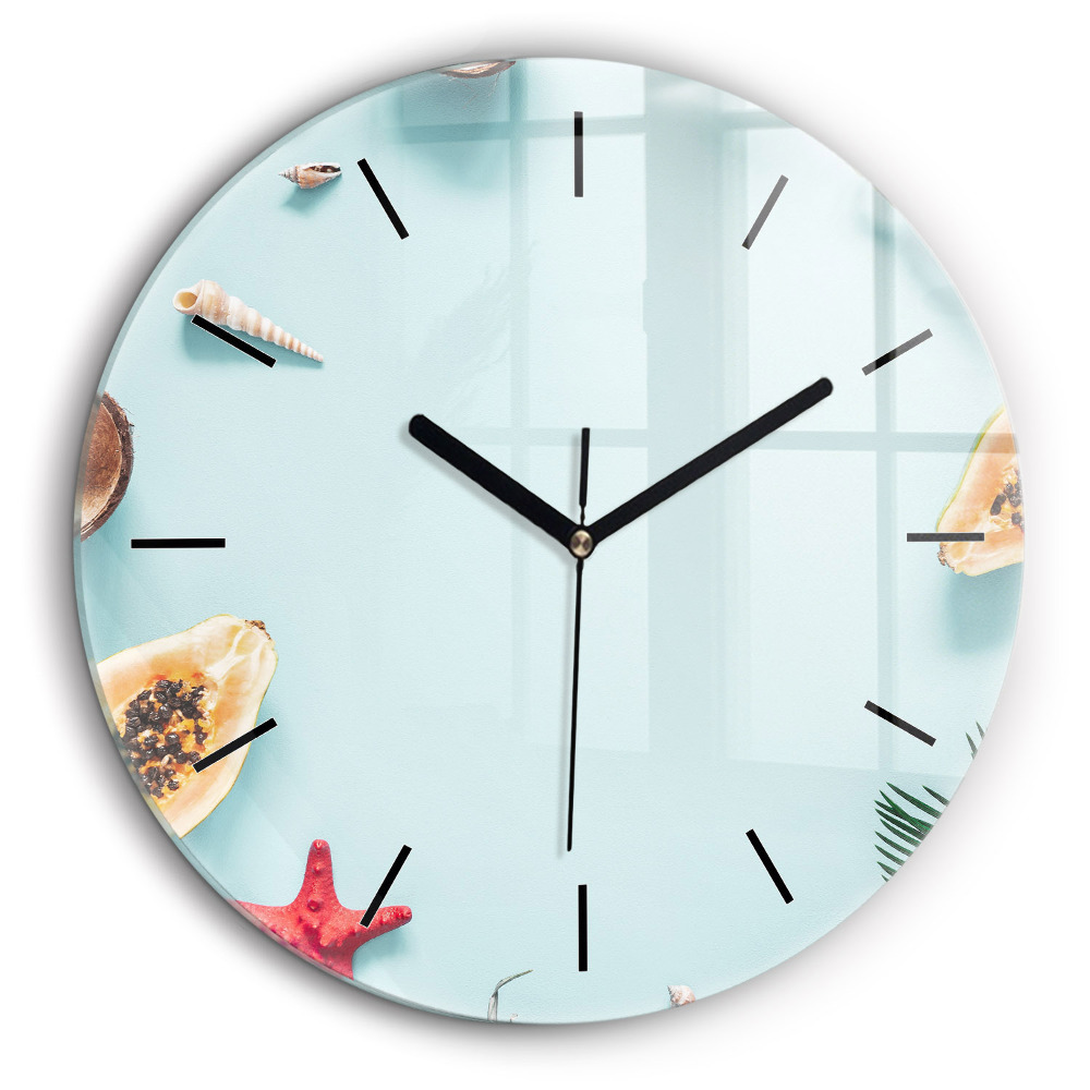 Horloge ronde 60 cm Composition de vacances
