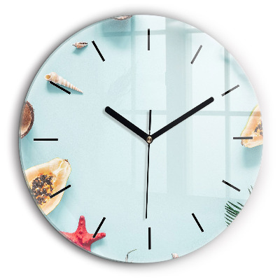 Horloge ronde 60 cm Composition de vacances