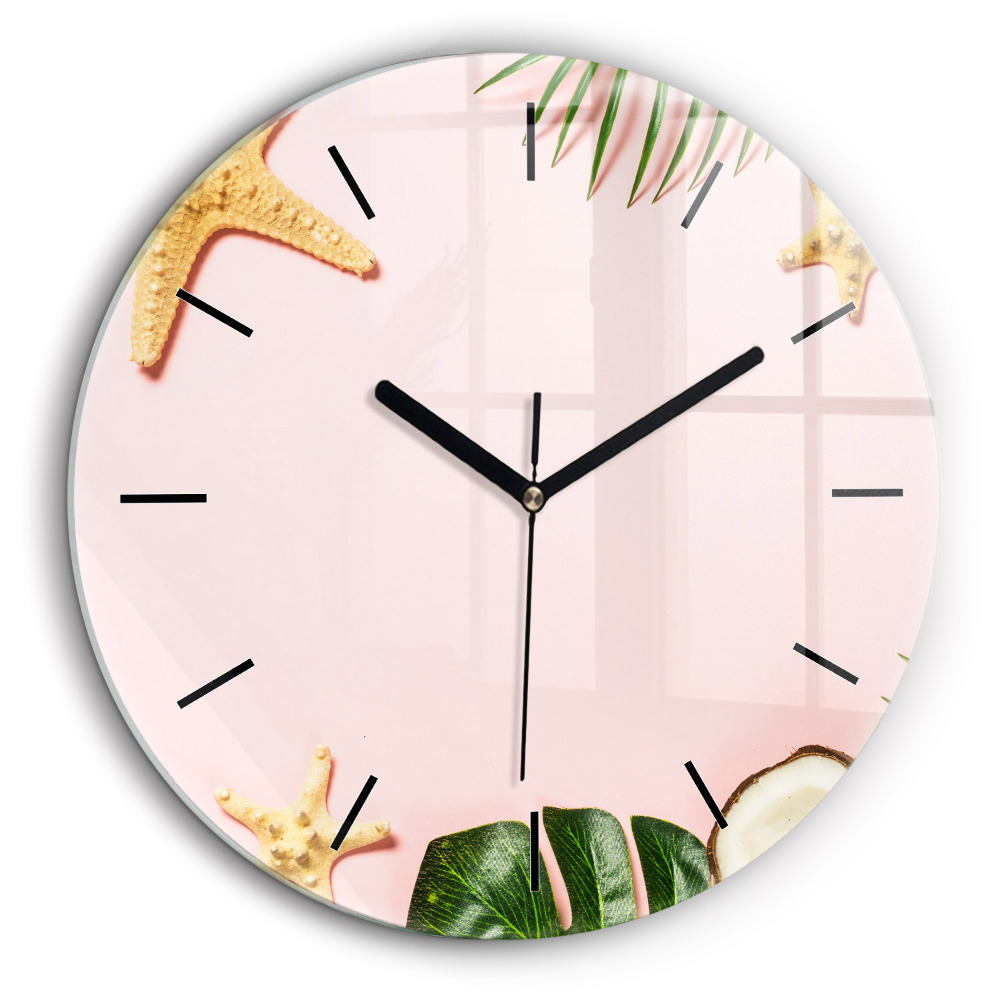 Horloge ronde 60 cm Ambiance estivale