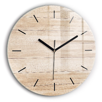 Horloge ronde 60 cm Texture en bois