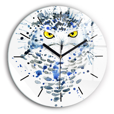 Horloge ronde 60 cm Regard de hibou