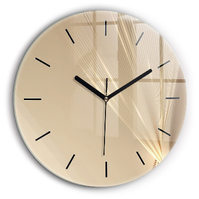 Horloge ronde murale 60 cm Lumière abstraite