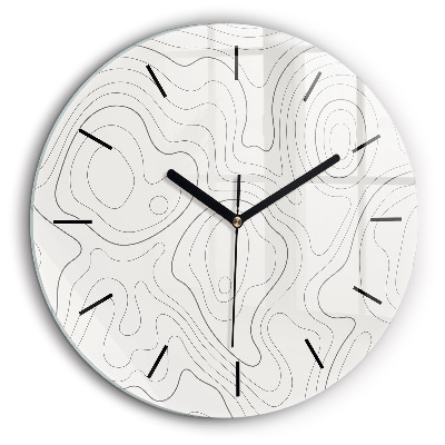 Pendule murale ronde 60 cm Taches abstraites