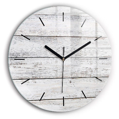 Pendule murale ronde 60 cm Planches peintes