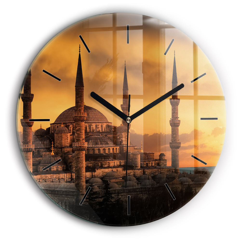 Horloge ronde murale 60 cm Mosquée d'Istanbul