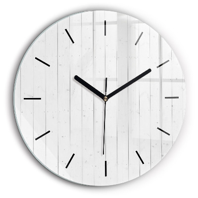 Pendule murale ronde 60 cm Panneaux en bois