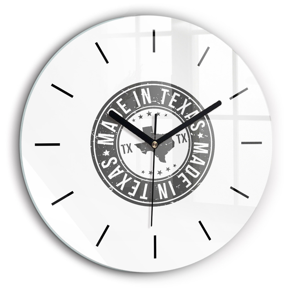 Pendule murale ronde 60 cm Timbre du Texas