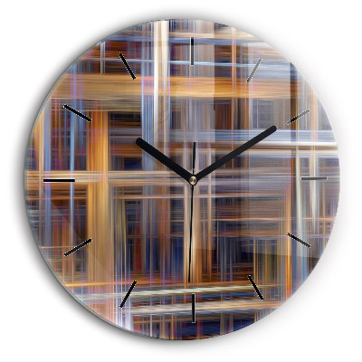 Horloge ronde 60 cm Abstraction géométrique