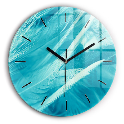 Horloge ronde murale 60 cm Vert turquoise vintage