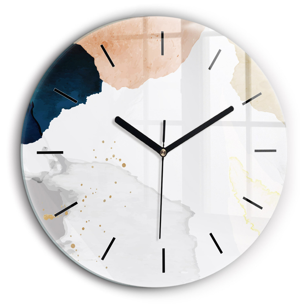 Pendule murale ronde 60 cm Abstrait taches