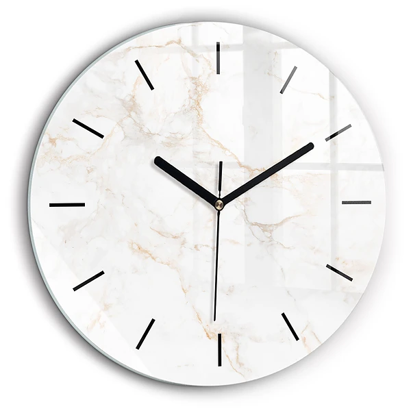 Horloge ronde 60 cm Marbre élégant