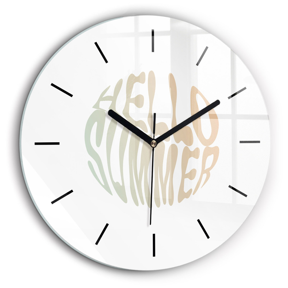 Horloge ronde murale 60 cm Bonjour l'été !