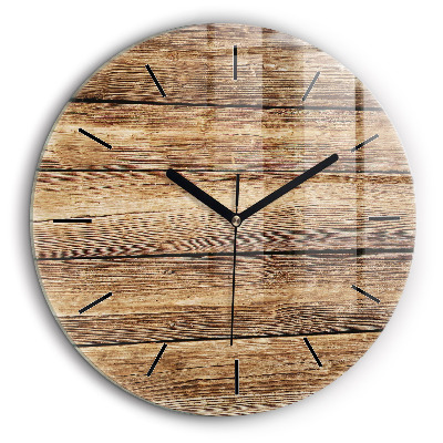 Horloge ronde 60 cm Planches en bois