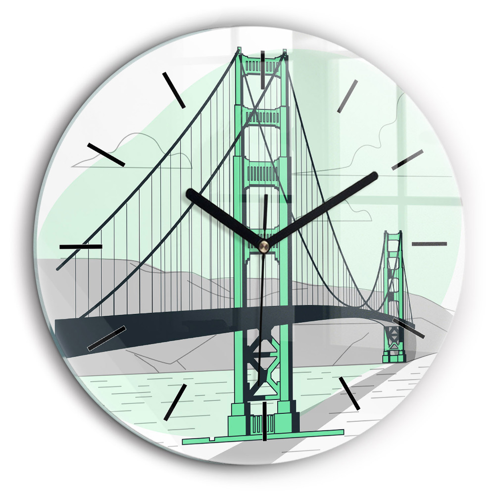 Horloge ronde 60 cm Pont vert