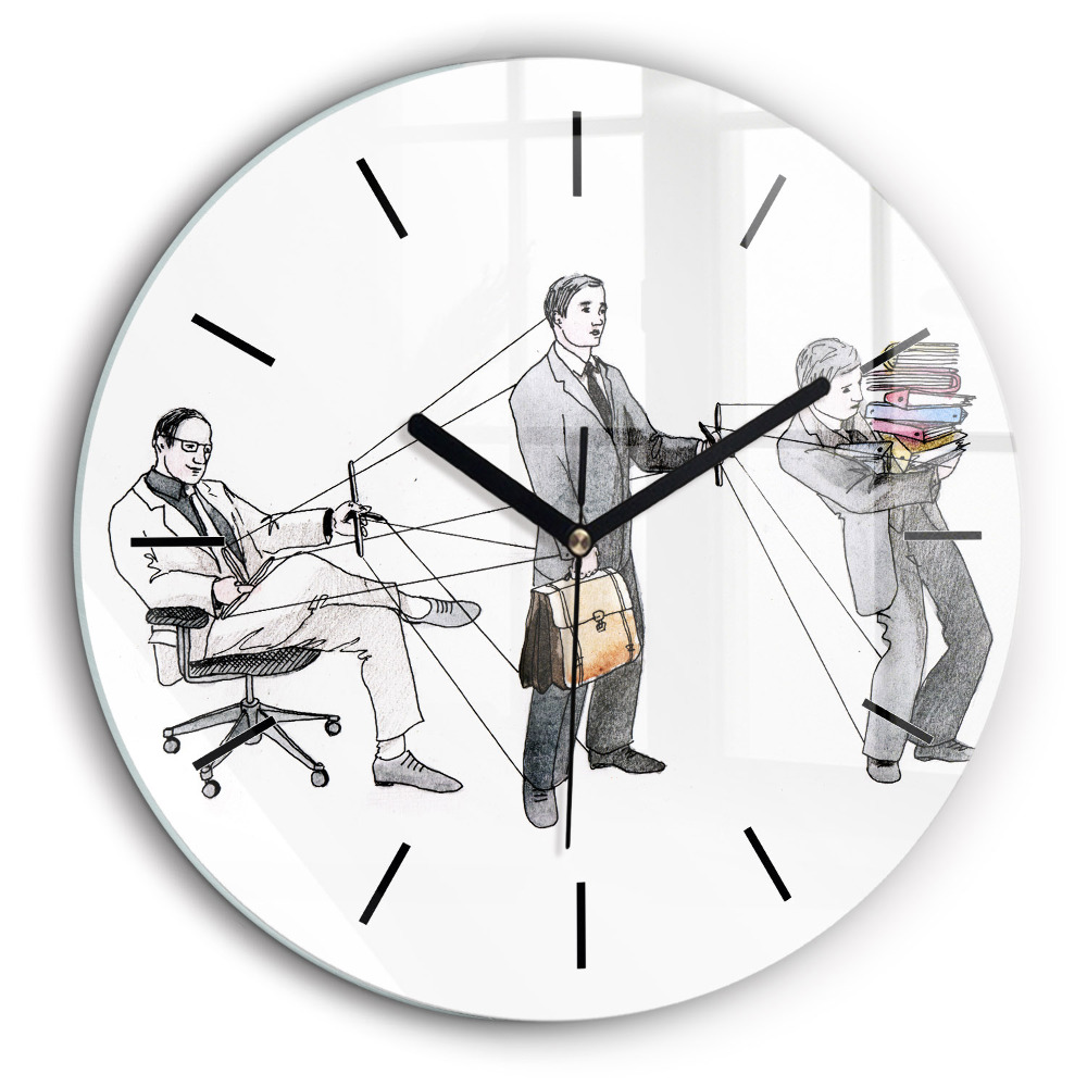 Horloge ronde 60 cm Personnages en marionnettes