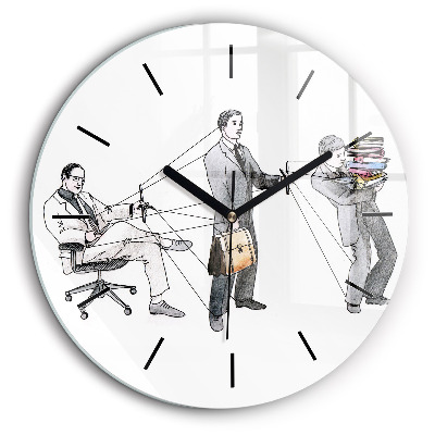 Horloge ronde 60 cm Personnages en marionnettes