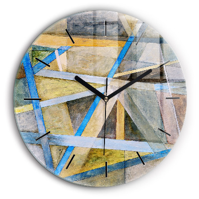 Horloge ronde murale 60 cm Peinture impressionniste