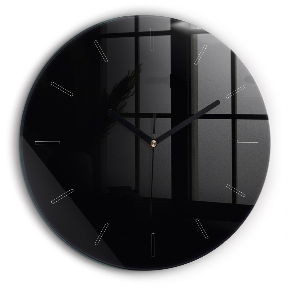 Horloge ronde murale 60 cm Noir
