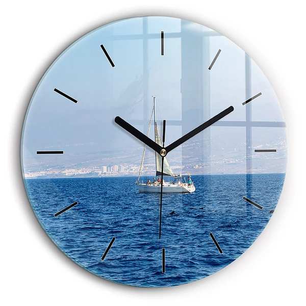 Pendule murale ronde 60 cm Yacht à Tenerife