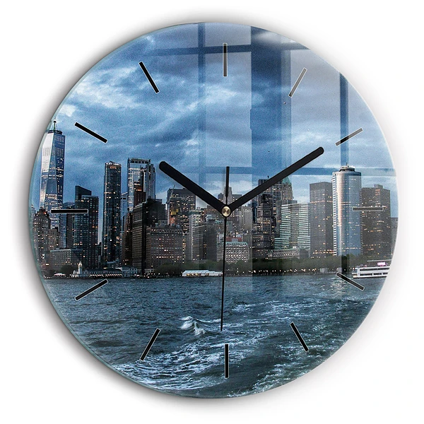 Horloge ronde 60 cm Panorama New York
