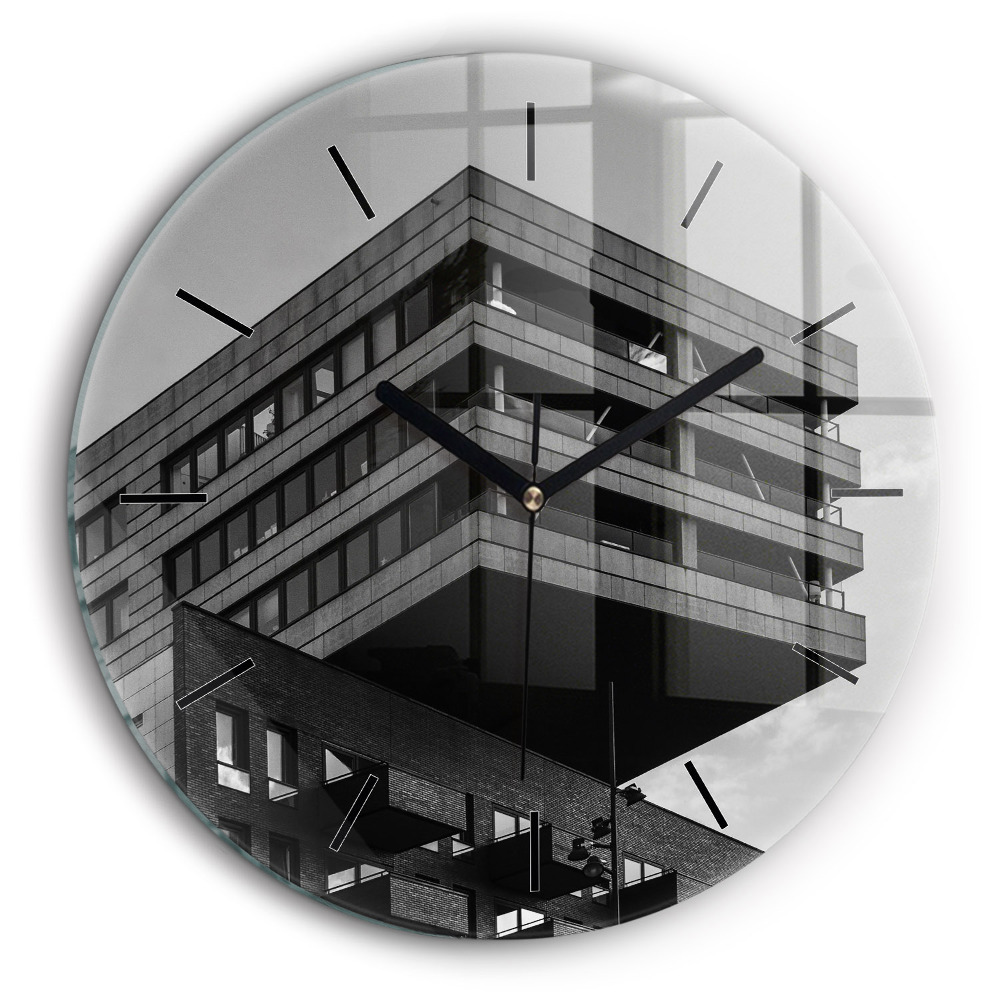 Pendule murale ronde 60 cm Architecture à Amsterdam