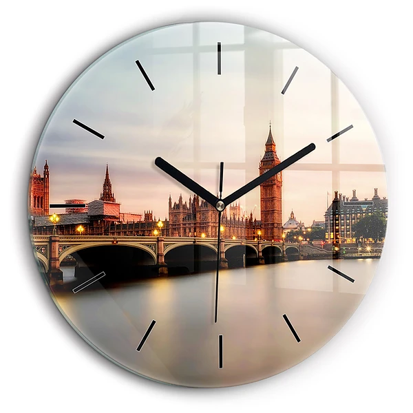 Horloge ronde 60 cm Big Ben London skyline
