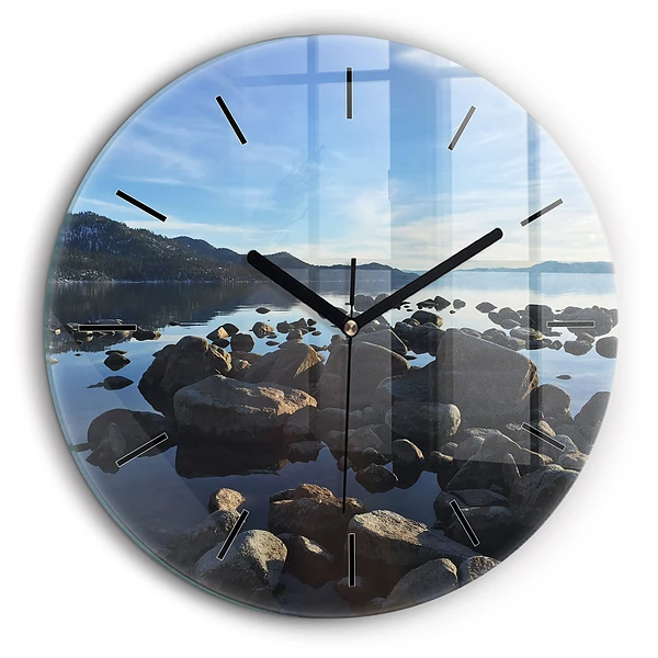 Horloge ronde murale 60 cm Vue sur la mer