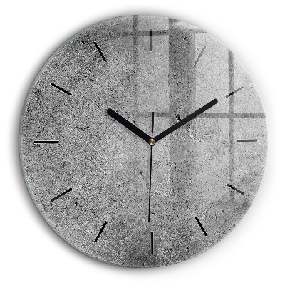 Horloge ronde en verre 60 cm Mur industriel