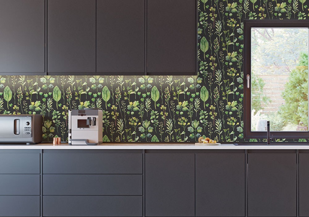 papier peint photo pour la cuisine - inspirations